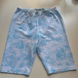 Collina Strada Biker Shorts in Blue Sistine Tomato Print - Size Medium